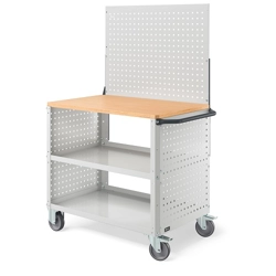 vendita online Carrello clever 1021 large mm.1024x615x1540h - grigio chiaro ral7035 Carrelli e Contenitori Per Officina - Moduli Per Carrelli Fami